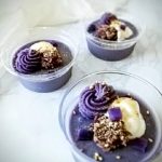 石垣島特産の紅芋「沖夢紫」で作る豆乳プリン・梅ヶ枝餅・ナイスクリーム